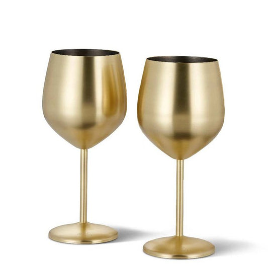 Mat Gouden Wijnglazenset