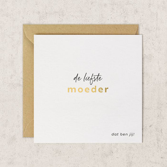De Liefste Moeder | Goudfolie