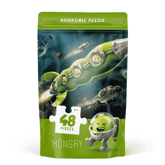 Dolkosmisch puzzelavontuur met de peulraket