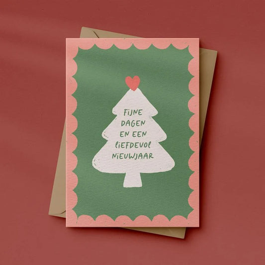 Kerstkaart kleur | Fijne dagen