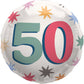 Folieballon - "50" - Starburst