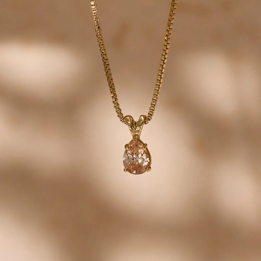 Drop Ketting Verguld