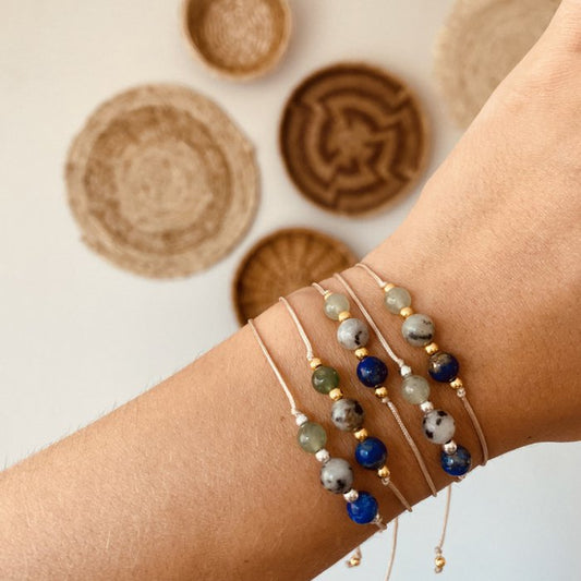 Edelstenen Armbandje - in stilte hoor je alles