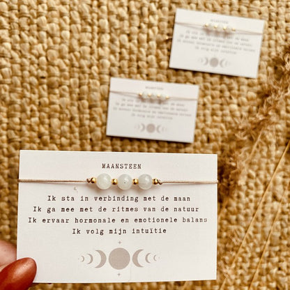 Edelstenen Armbandje - Maansteen