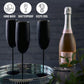 Zwarte Matte Champagnefluiten – Luxe RVS Cadeauset (2×280 ml)