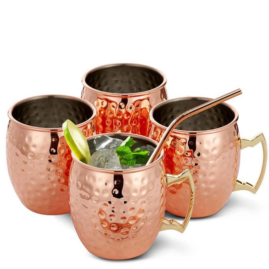 Copper Mule Cocktailglazen – Luxe Set van 4