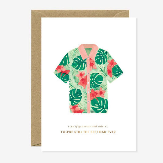 Vaderdagkaart Hawaiishirt
