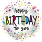 Folieballon - happy BIRTHDAY to you