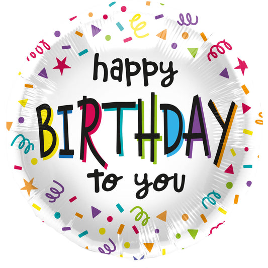 Folieballon - happy BIRTHDAY to you