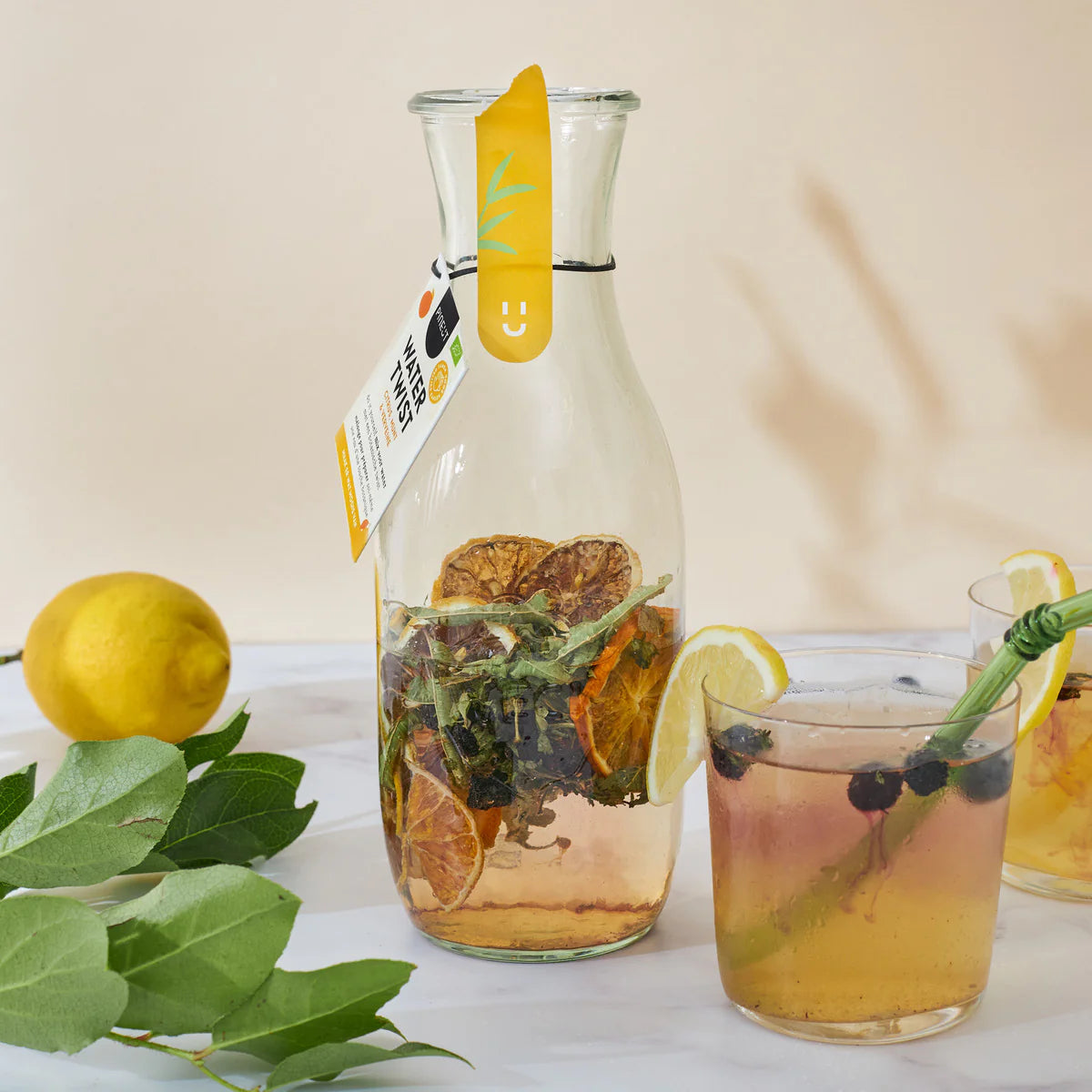 Water met smaak | Watertwist | Citrus, Munt & Verveine | in karaf | BIO | Pineut