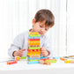 Houten blokken toren