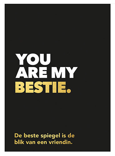 You are my bestie| Qoute Boekje