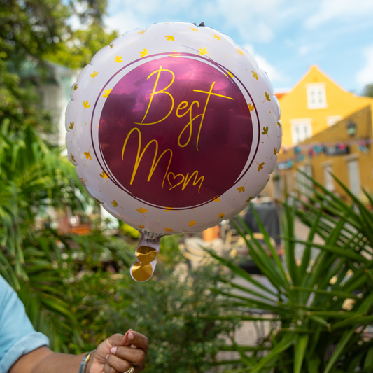 Folieballon Best Mum Roze