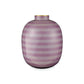 Vase Metal Stripes Lilac