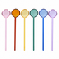 Tilly glazen theelepels – set van 6 kleuren