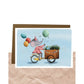 Postkaart - Feest bakfiets