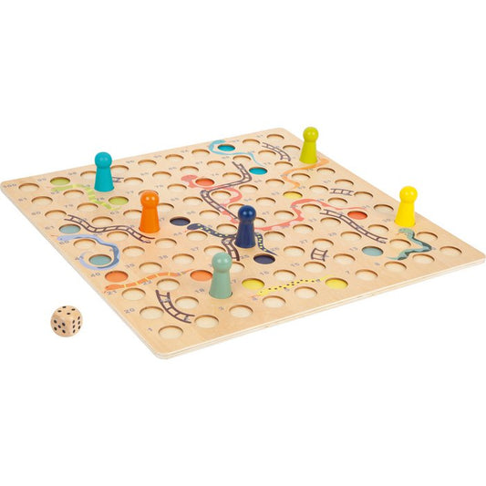 Slangen en Ladders Game XL | bordspellen | Hout