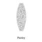 Lumiz Solar Lampion Paisley Long Oval - Zeeblauw