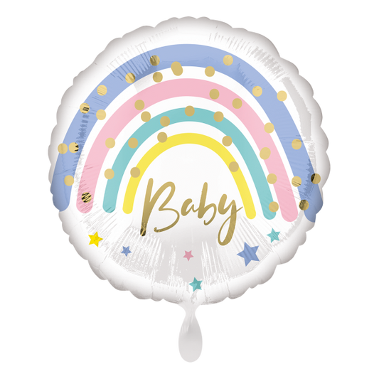 Folieballon  – Pastel Rainbow Baby