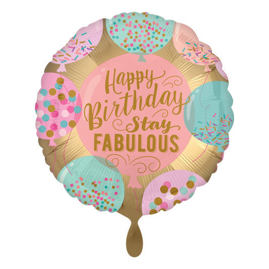 Folieballon  – Happy Birthday Stay Fabulous