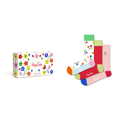 Happy Socks  3-Pack Bloemensokken Cadeauset