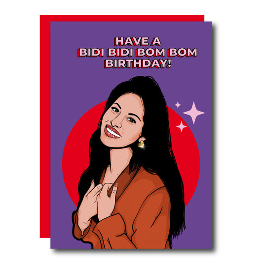 Bidi Bidi Bom Bom verjaardagskaart